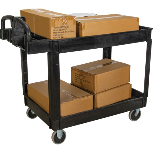 Chariot utilitaire, 2 tiers, 25-5/8" x 33-1/2" x 43-3/4", Capacit&eacute; 550 lb Ontario Packaging