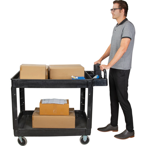 Chariot utilitaire, 2 tiers, 25-5/8" x 33-1/2" x 43-3/4", Capacit&eacute; 550 lb Ontario Packaging