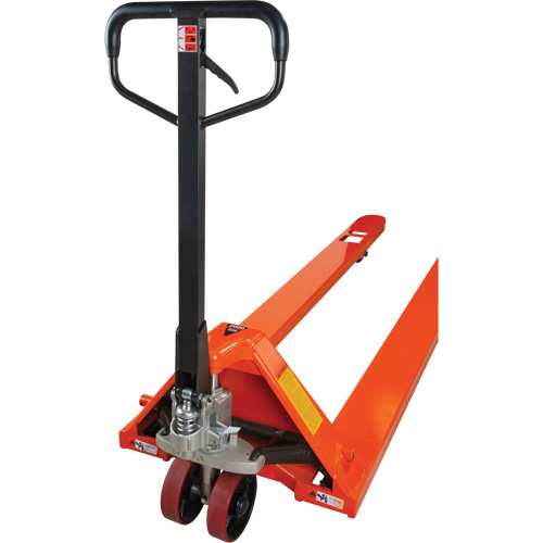 Transpalettes hydrauliques &agrave; fourche de 8', 96" lo x 27" la, capacit&eacute; 4400 lb Ontario Packaging