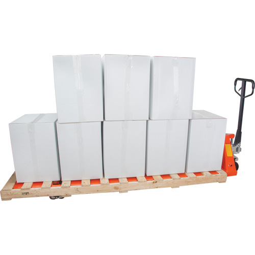 Transpalettes hydrauliques &agrave; fourche de 8', 96" lo x 27" la, capacit&eacute; 4400 lb Ontario Packaging