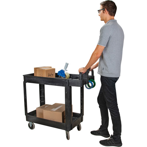 Chariot utilitaire, 2 tiers, 17-1/8" x 33-1/2" x 37-5/8", Capacit&eacute; 550 lb Ontario Packaging