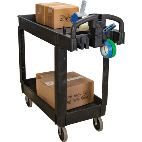 Chariot utilitaire, 2 tiers, 17-1/8" x 33-1/2" x 37-5/8", Capacit&eacute; 550 lb Ontario Packaging