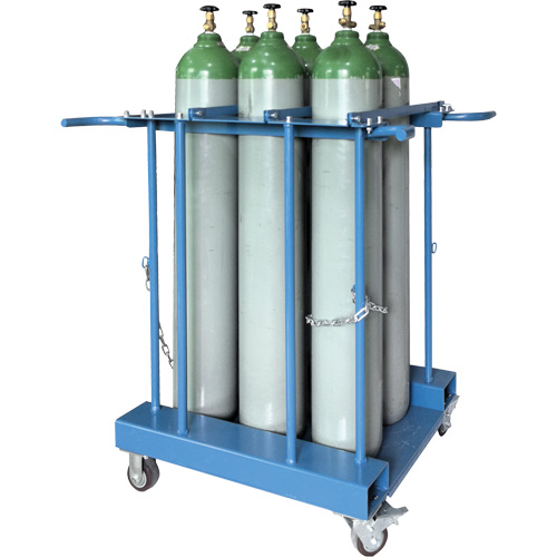 Support de rangement pour 6 cylindres pour chariot &eacute;l&eacute;vateur Ontario Packaging
