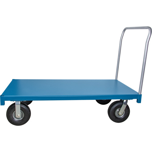Heavy-Duty Platform Truck, 48" L x 24" W, 1200 lbs. Capacity, Flat Free Casters Ontario Packaging
