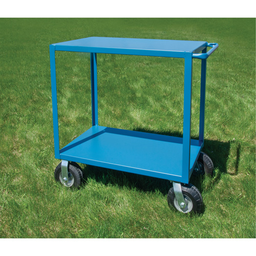 Outdoor Shelf Cart, 2 Tiers, 24" W x 39" H x 51" D, 1200 lbs. Capacity Ontario Packaging