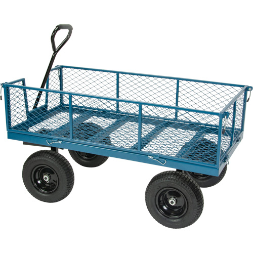 Wagon with Drop Sides, 24" W x 48" L, 800 lbs. Capacity Ontario Packaging