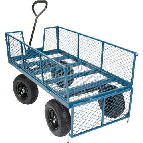 Wagon with Drop Sides, 24" W x 48" L, 800 lbs. Capacity Ontario Packaging
