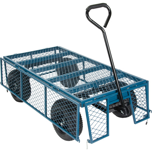 Wagon with Drop Sides, 24" W x 48" L, 800 lbs. Capacity Ontario Packaging
