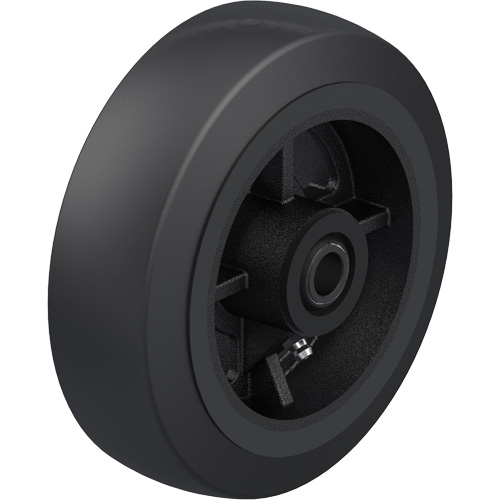 Black Rubber on Cast Iron Core Wheel Ontario Packaging