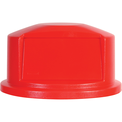 Round Brute&reg; Tops, Dome Lid, Plastic/Polyethylene, Fits Container Size: 22" Dia. Ontario Packaging