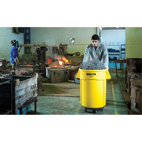 Brute&reg; Dolly, Polyethylene, Black, Fits: 20 - 55 US Gal. Ontario Packaging