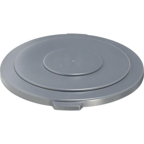 Round Brute&reg; Tops, Flat Lid, Plastic/Polyethylene, Fits Container Size: 26-1/2" Dia. Ontario Packaging