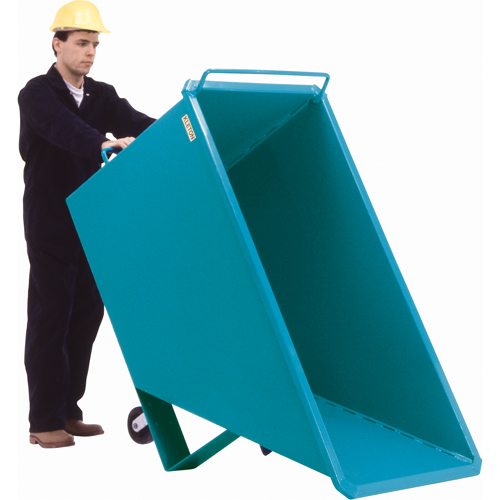 Chariot basculeur en acier, Acier, 1 vg³, Capacit&eacute; de charge de 2000 lb Ontario Packaging
