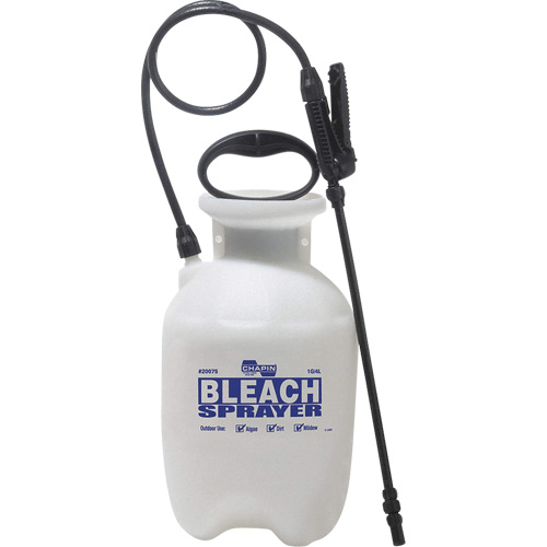 Bleach Disinfecting Tank Sprayer, 1 gal. (3.8 L), Polypropylene, 12" Wand Ontario Packaging