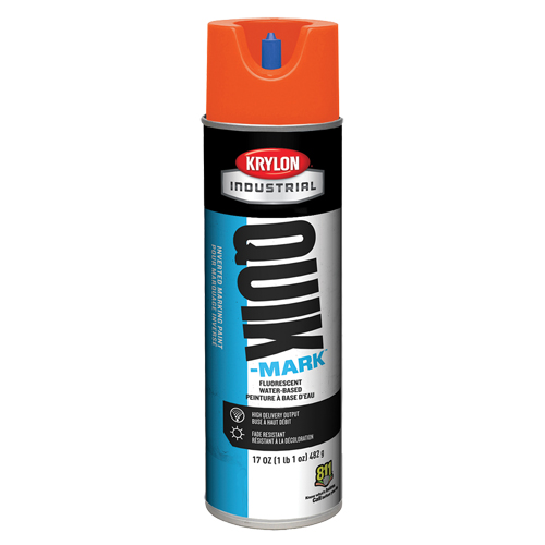 Peinture de marquage industrielle invers&eacute;e &agrave; base d'eau Quik-Mark, 17 oz, Canette a&eacute;rosol Ontario Packaging