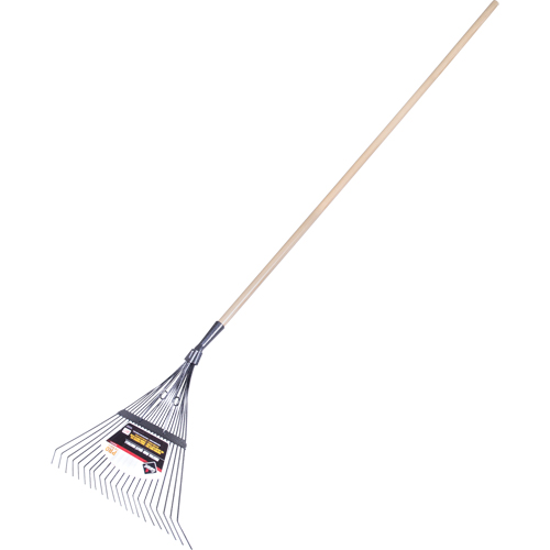 Pro Fan Rake, 24" Blade, 22 Tines, Hardwood Handle, Steel Blade Ontario Packaging