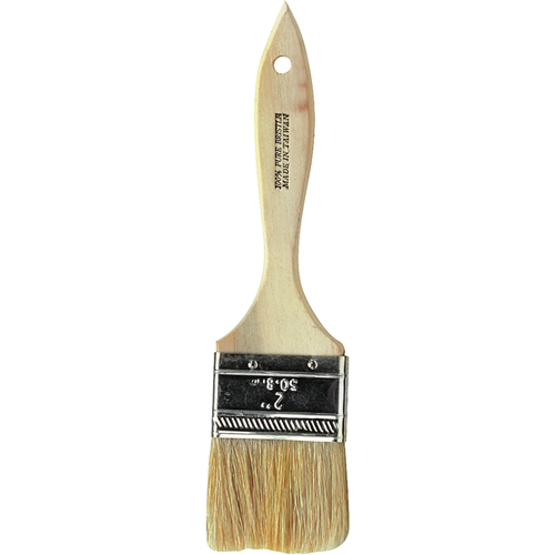 Chip Paint Brush, White China, Wood Handle, 1/2" Width Ontario Packaging