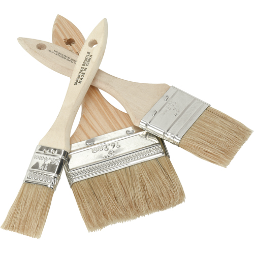 Chip Paint Brush, White China, Wood Handle, 1" Width Ontario Packaging