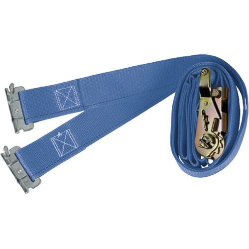 Logistic Straps, Ratchet, 2" W x 20' L, 1000 lbs. (454 kg) WLL Ontario Packaging