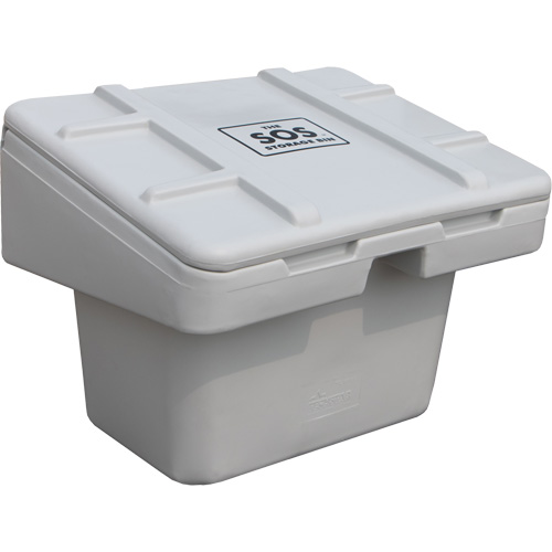 Contenants pour sel & sable SOS, Avec Moraillon, 30" x 24" x 24", 5,5 pi³, Gris Ontario Packaging
