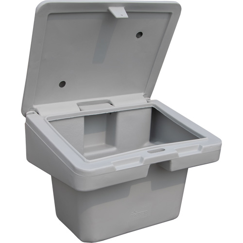 Contenants pour sel & sable SOS, Avec Moraillon, 30" x 24" x 24", 5,5 pi³, Gris Ontario Packaging
