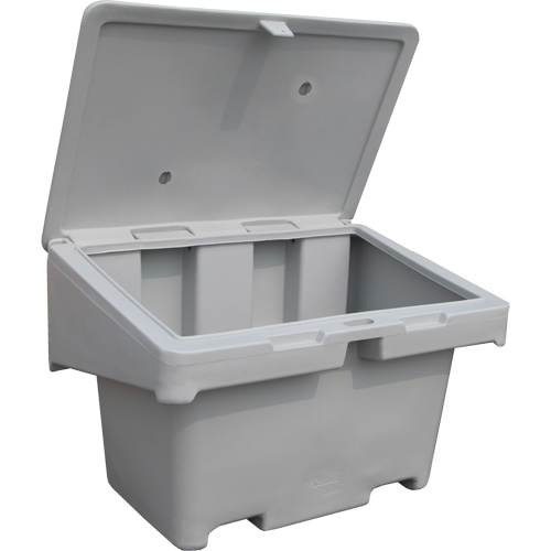 Contenants pour sel & sable SOS, Avec Moraillon, 42" x 29" x 30", 11 pi³, Gris Ontario Packaging