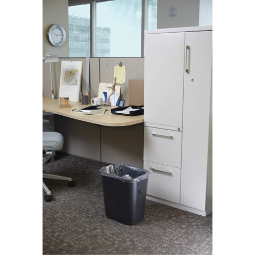 Corbeille &agrave; papier en plastique, 28 pintes, Plastique Ontario Packaging