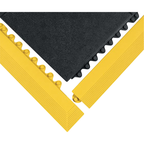 24/Seven&reg; Matting, Rubber, 3' W x 3' L, 5/8" Thick, Black Ontario Packaging