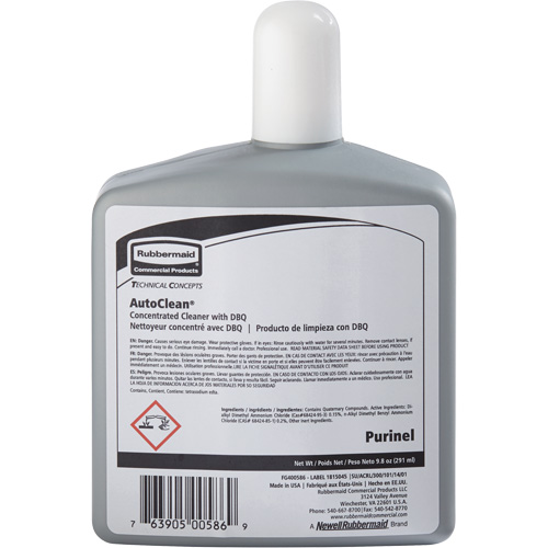 Produit d'entretien pour drain et nettoyeur de cuvette de rechange AutoClean de Purinel, 9,8 oz, Bouteille Ontario Packaging