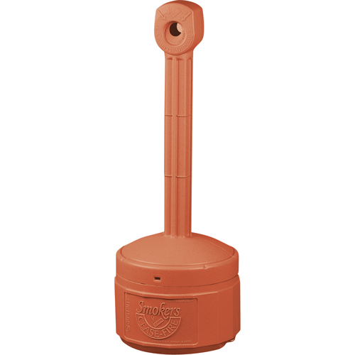 Smokers Cease-Fire&reg; Cigarette Butt Receptacle, Free-Standing, Plastic, 1 US gal. Capacity, 30" Height Ontario Packaging