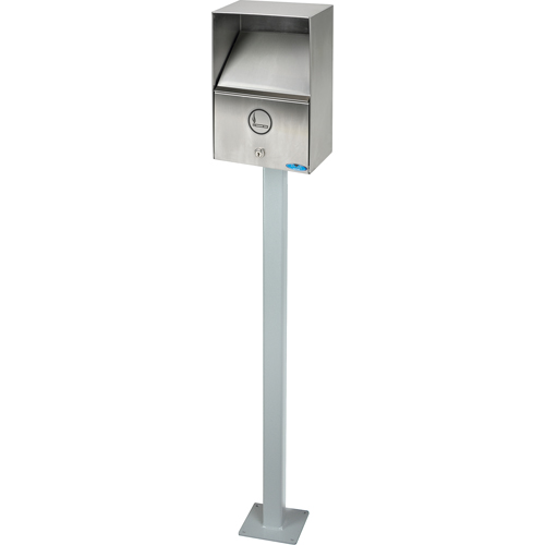 Cendriers, Montage mural, Acier inoxydable, Capacit&eacute; 3,3 litres, Hauteur 13-1/2" Ontario Packaging