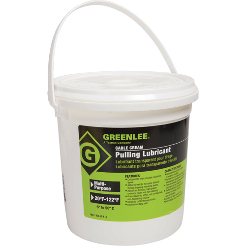 Lubrifiant en cr&egrave;me pour tirage de c&acirc;ble, Seau Ontario Packaging