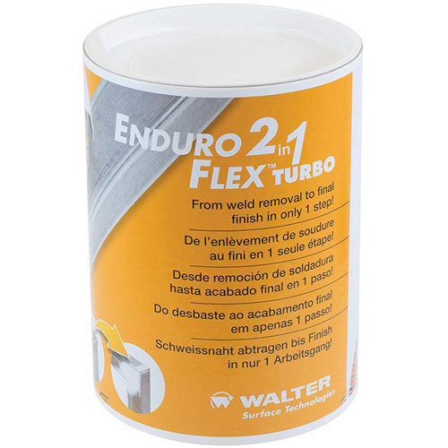 Disque de finition Enduro-Flex 2-en-1, 5" x 5/8"-11, Type 27, Grain Fin, Oxyde d'aluminium Ontario Packaging