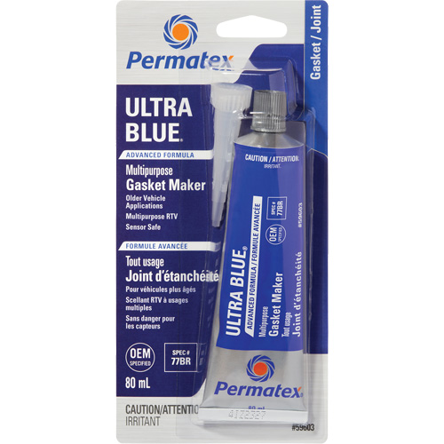 Ultra Blue&reg; Gasket Maker, 80 ml, Tube, Blue Ontario Packaging