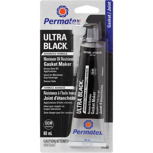 Ultra Black&reg; Gasket Maker, Tube, Black Ontario Packaging