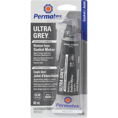 Compos&eacute; &agrave; joints Ultra Grey, Tube, 80 ml, -54°C - 260°C/-65°F - 500°F Ontario Packaging