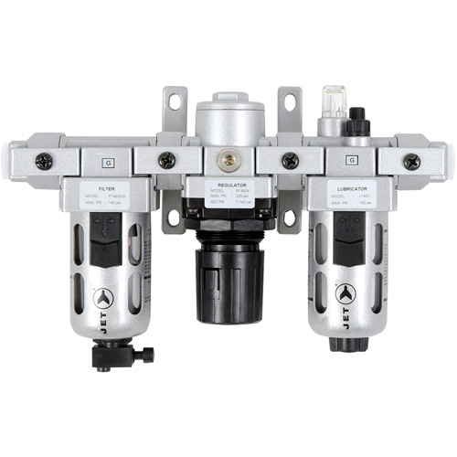 Filtre &agrave; air interm&eacute;diaire en trois parties, r&eacute;gulateur & lubrificateur AFRLMI38, 3/8" NPT Ontario Packaging