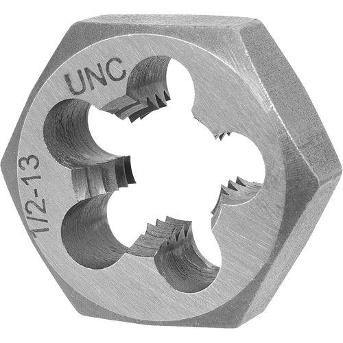 SAE Hex Die, 1-7/16" Dia., 5/8"-11 Thread, Alloy Steel Ontario Packaging