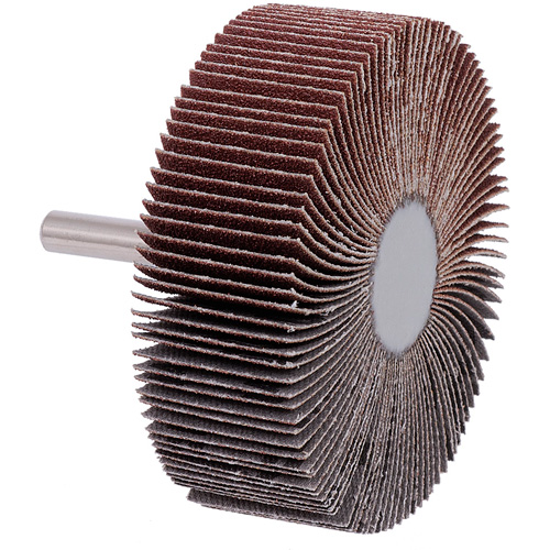 Shaft-Mounted Flap Wheel, 60 Grit, 3" x 1" x 1/4" Ontario Packaging