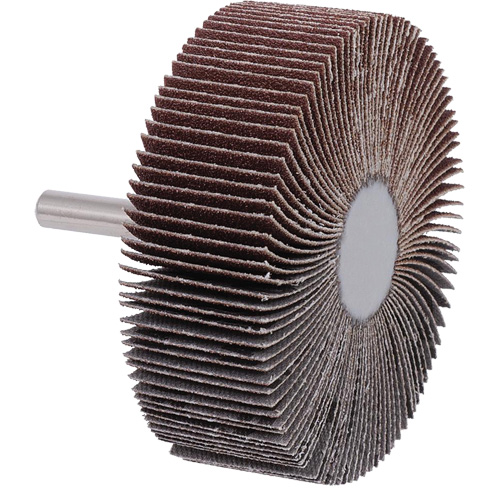 Shaft Mounted Flapwheel, A120 Grit, 3" x 1" x 1/4" Ontario Packaging
