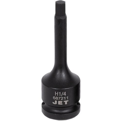 Impact Bit Socket, Hex, 1/4" x 3" L, 1/2" Drive Ontario Packaging