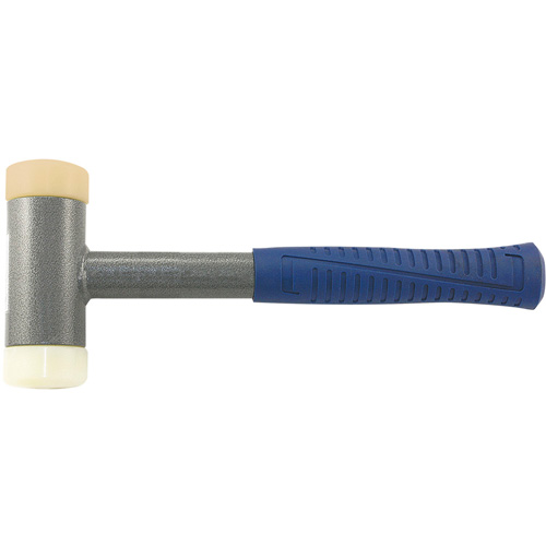 Heavy-Duty Soft-Face Dead Blow Hammer, 2.25 lbs. Head Weight, Polyurethane Face, Tubular Steel Handle Ontario Packaging