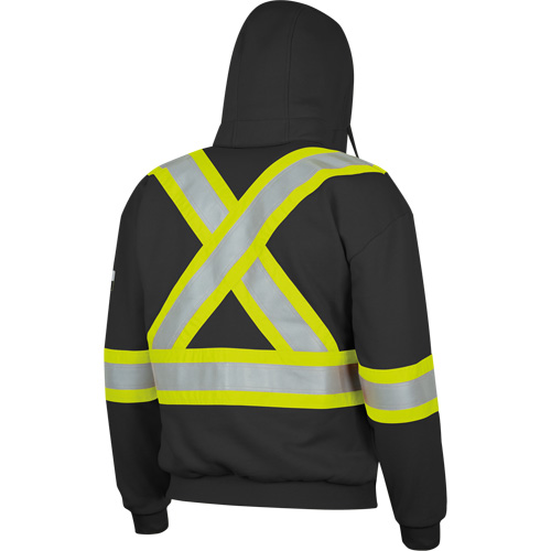 337SF Flame-Resistant Zip Style Hoodie, Men's, Small, Black, 22 cal/cm² Ontario Packaging