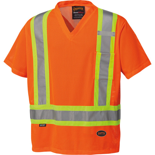 5994 T-shirt de s&eacute;curit&eacute; haute visibilit&eacute;, Polyester, 2T-Grand, Orange haute visibilit&eacute; Ontario Packaging