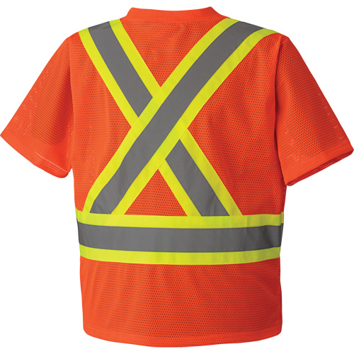5994 T-shirt de s&eacute;curit&eacute; haute visibilit&eacute;, Polyester, 2T-Grand, Orange haute visibilit&eacute; Ontario Packaging