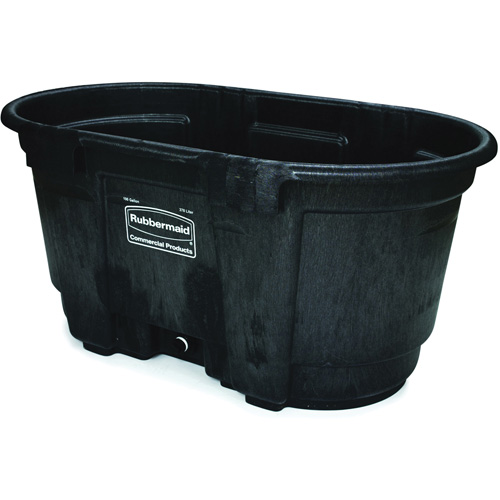 Stock Tank, 31" D x 53" W x 25-1/8" H, 800 lbs. Capacity, Black Ontario Packaging