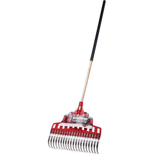 Multi-Purpose Lawn Rake, 20" Blade, 20 Tines, Hardwood Handle, Steel Blade Ontario Packaging