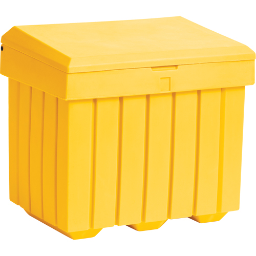 Conteneur d'entreposage &eacute;conomique pour sel/sable, 32" x 23" x 27-1/2", 10 pi³, Jaune Ontario Packaging