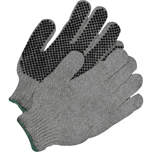 Classic Grip Gloves, Poly/Cotton, Single Sided, Large Ontario Packaging