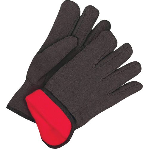 Gants en jersey classiques, Taille unique, Noir, Molleton rouge, &agrave; enfiler Ontario Packaging